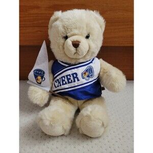 BUILD A BEAR Beige CHEER BEAR PLUSH with BABW Pennant